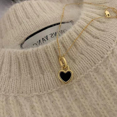 Gold Plated Heart Gemstone Necklace