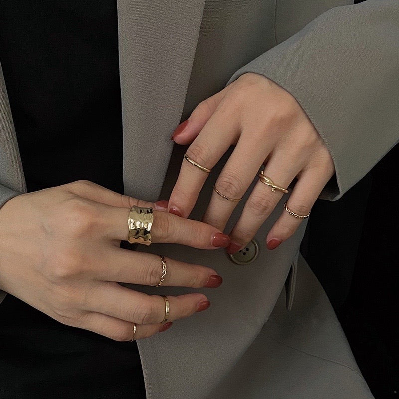 Silver and Gold Ring Sets