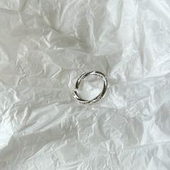 Silver-Plated Alphabets Ring