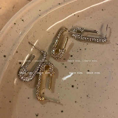 Clip Shape Silver Plated Earrings