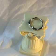 Silver-Plated Irregular Shape Ring