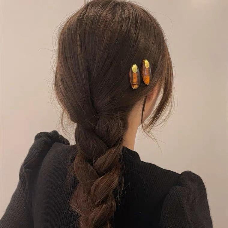 Amber Hair Clips