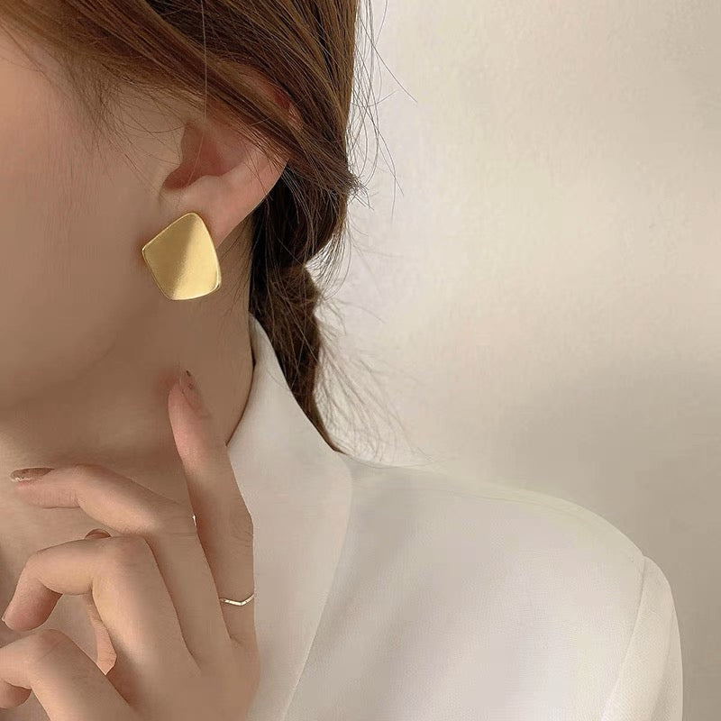 Irregular Shape Stud Earrings