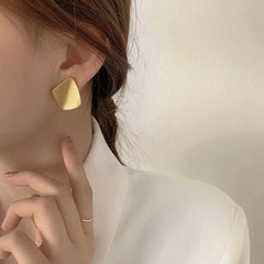 Irregular Shape Stud Earrings