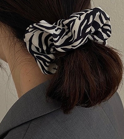 Zebra Hair Scrunchie