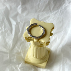 Silver-Plated Alphabets Ring