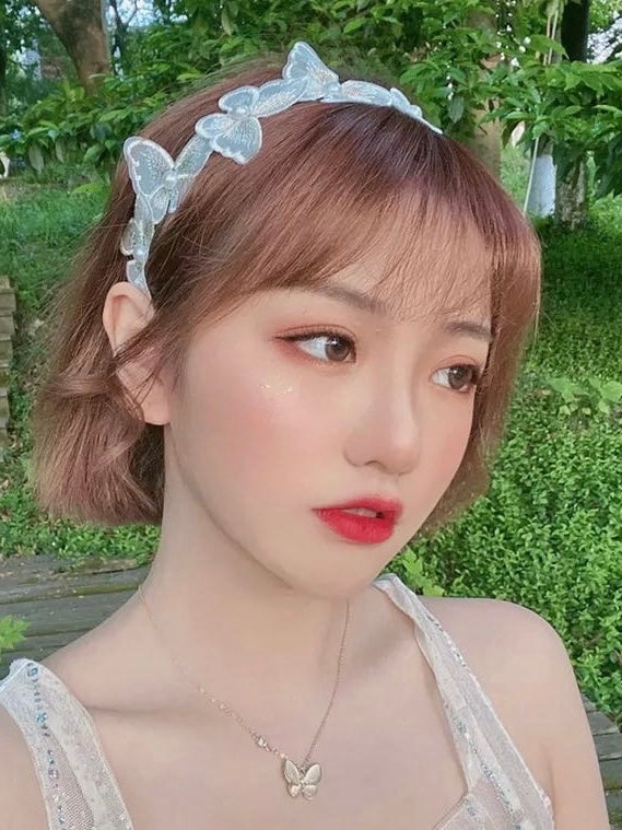 White Butterfly Headband