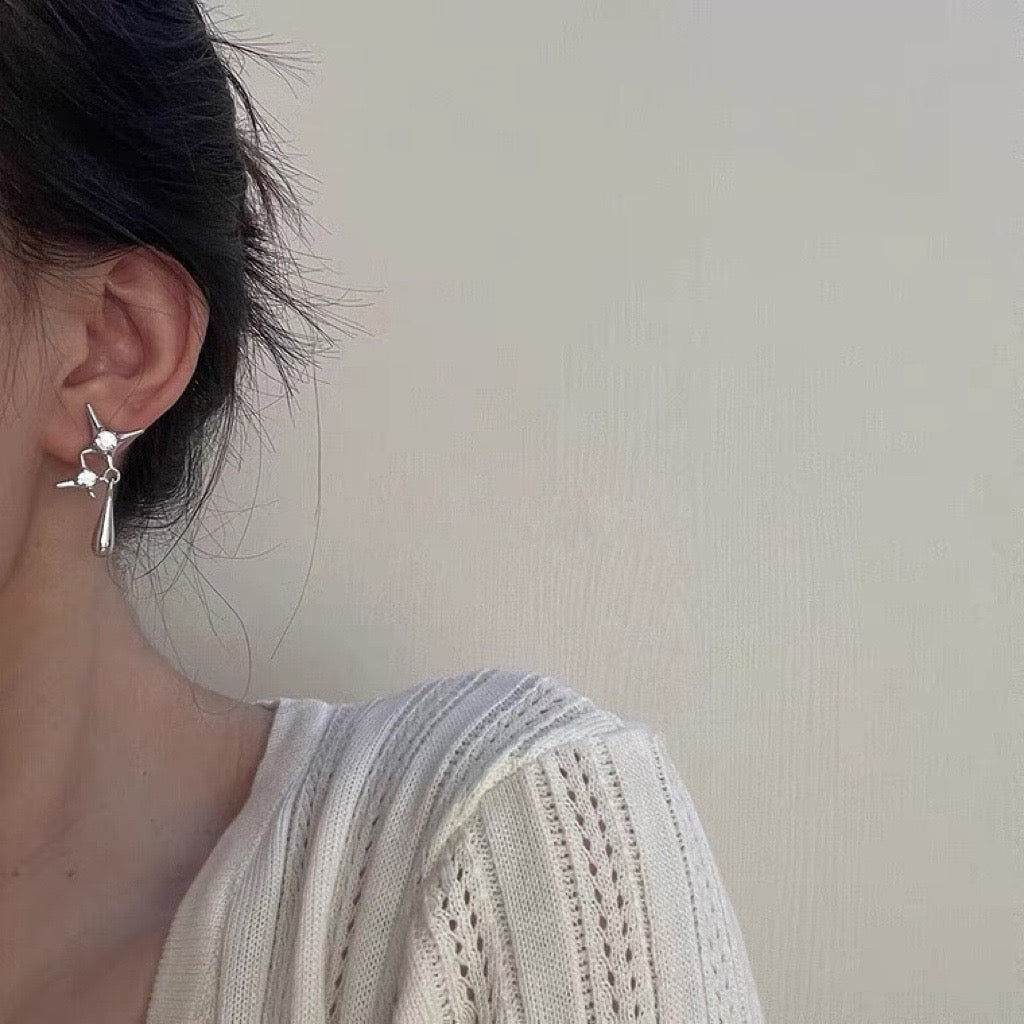 Silver Plated Stud Earrings