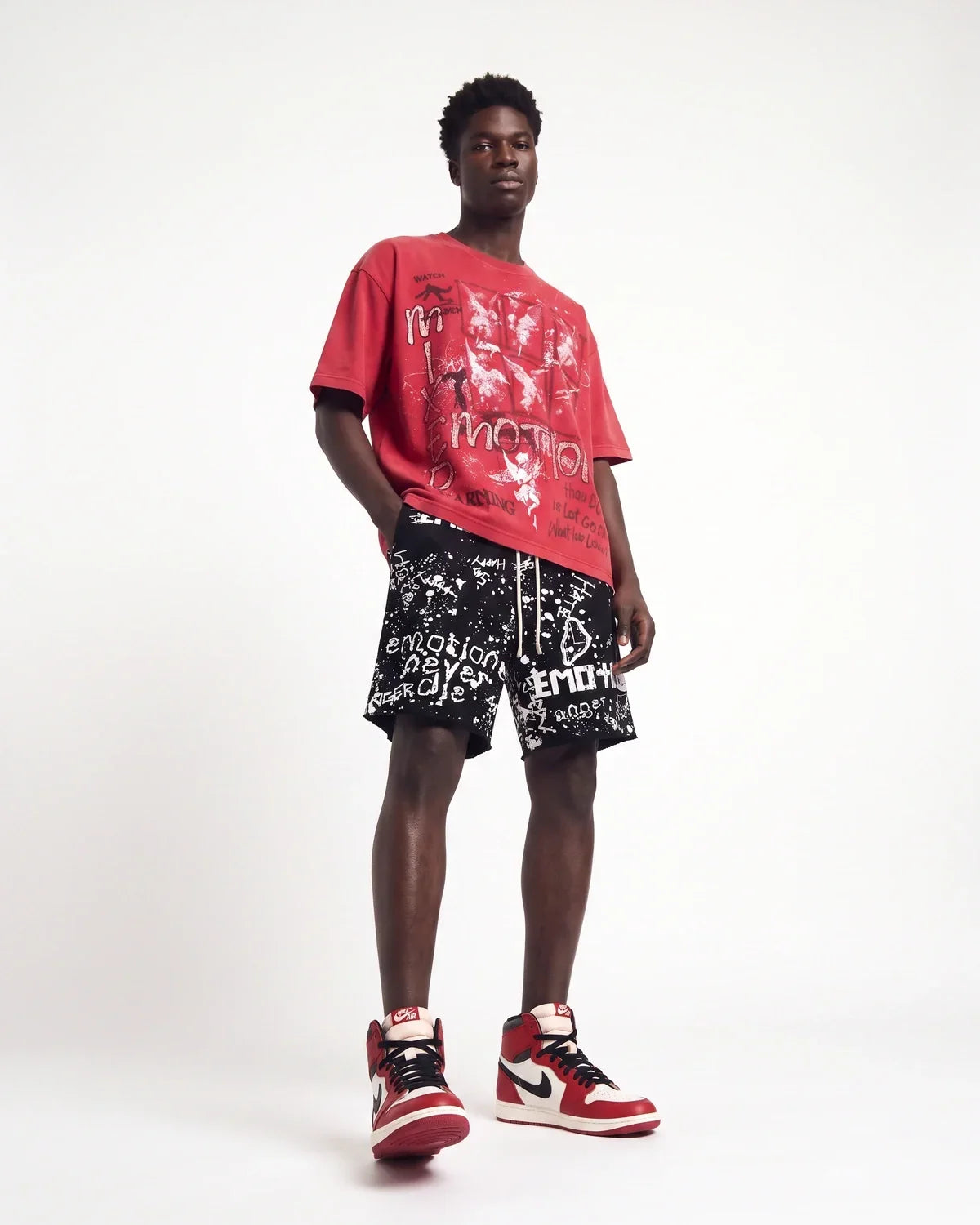 Mixed Emotions Crimson Tee Red