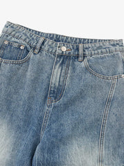 Vintage Cargo Pocket Washed Barrel Jeans
