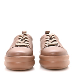 Calfskin Womens Happy Sneakers 37.5 Rose Perle