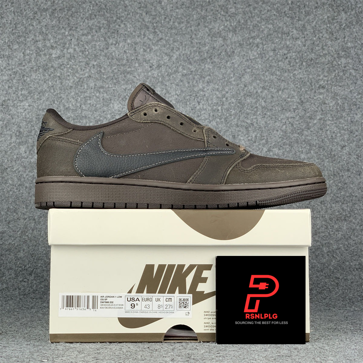 Travis Scott x Air Jordan 1 Retro Low OG SP 'Velvet Brown' (B Grade Version)