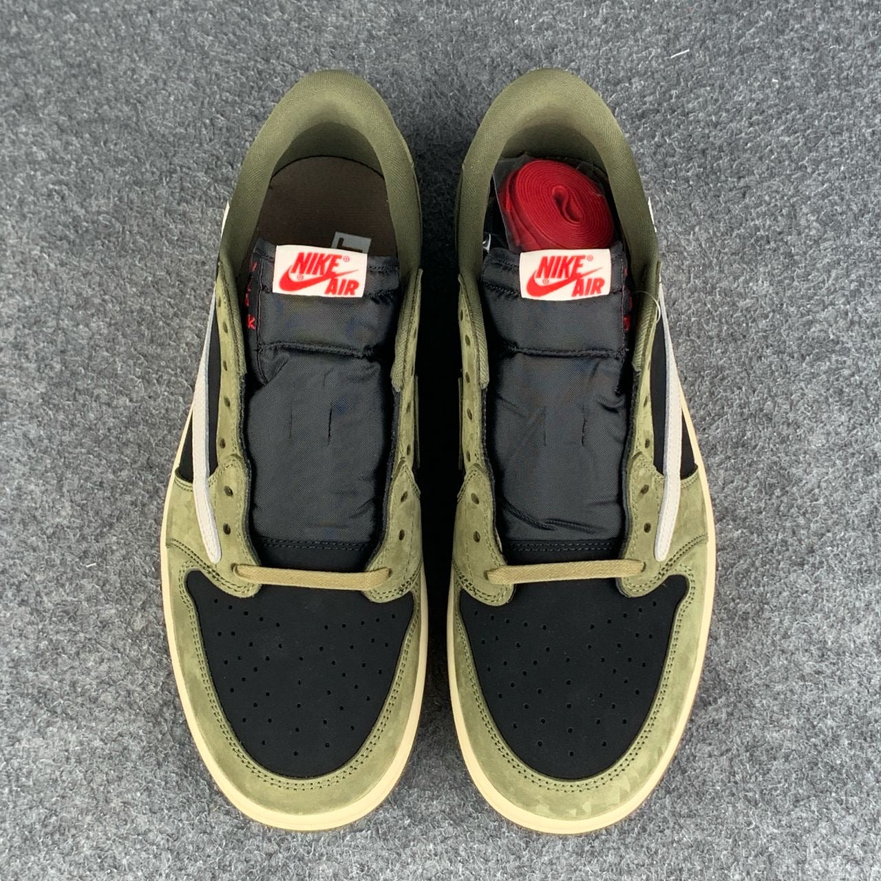 Custom Travis Scott x Air Jordan 1 Low OG SP 'Black Olive'