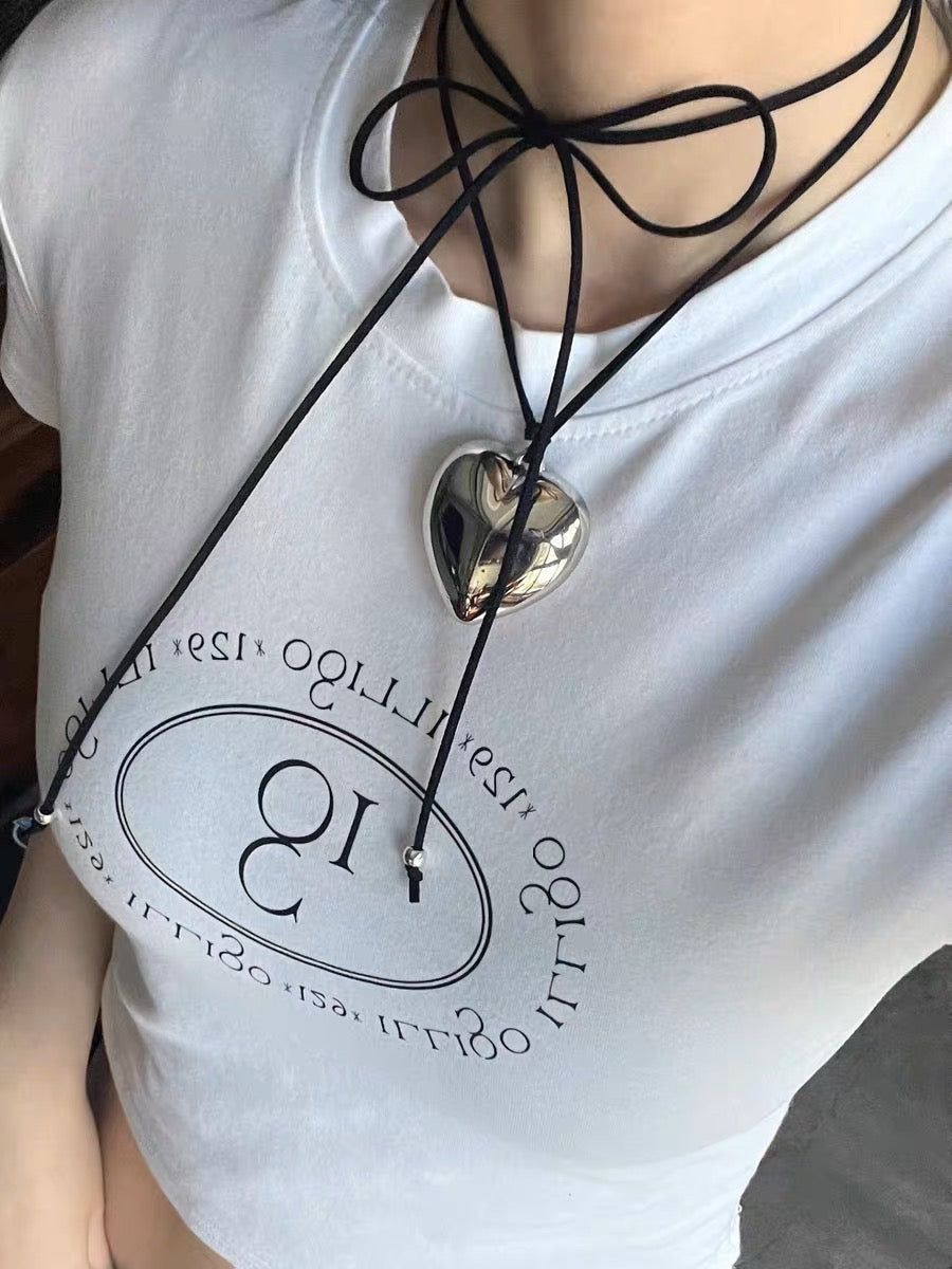 Heart Lace-Up Necklace