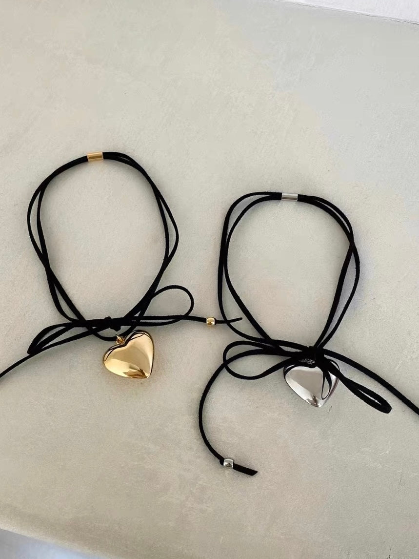 Heart Lace-Up Necklace