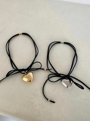 Heart Lace-Up Necklace