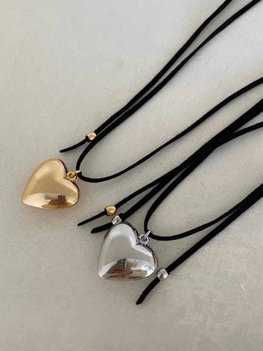 Heart Lace-Up Necklace