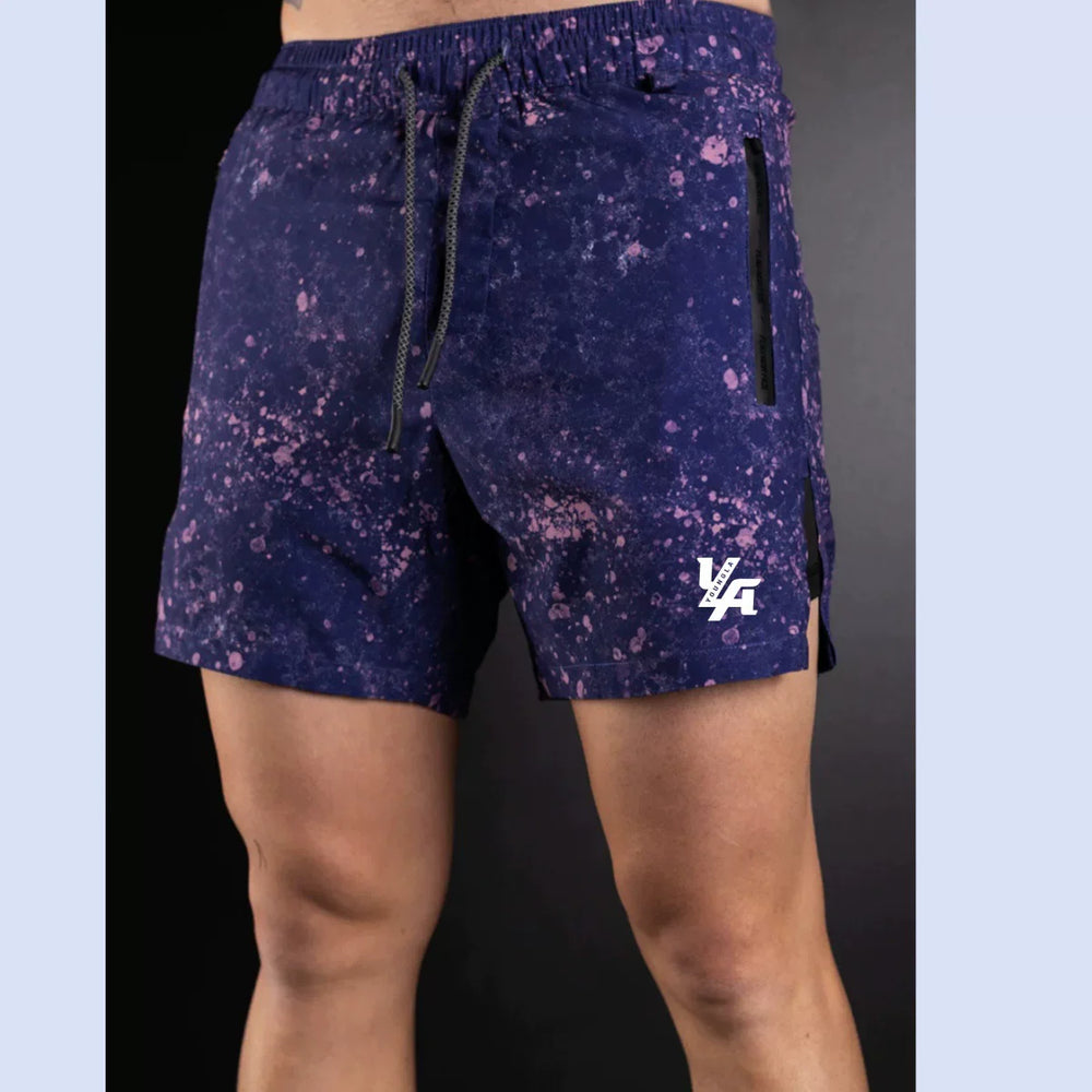 Youngla Summer Men's Sports Shorts Summer Outdoor Beach Shorts Knee High Running Speed Dry Fitness Shorts