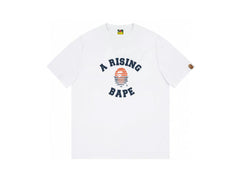 High version cross-border summer new trendy brand BAPE Little Ape Man letter seamless cylindrical 260G pure cotton short sleeved T-shirt (3)