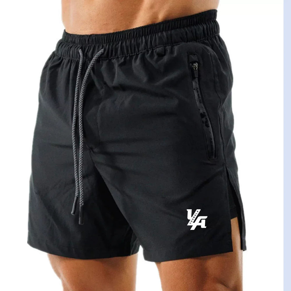 Youngla Summer Men's Sports Shorts Summer Outdoor Beach Shorts Knee High Running Speed Dry Fitness Shorts