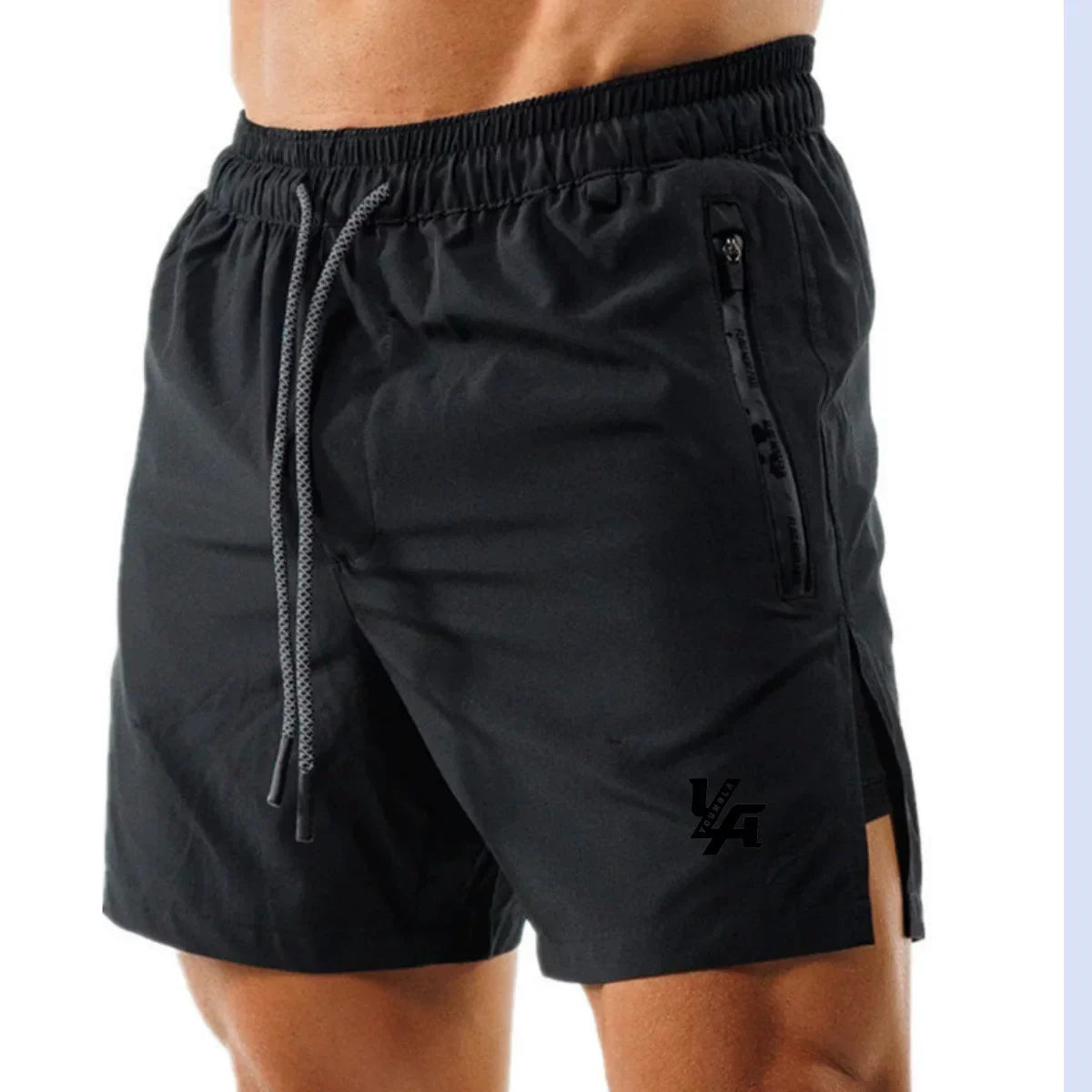 Youngla Summer Men's Sports Shorts Summer Outdoor Beach Shorts Knee High Running Speed Dry Fitness Shorts