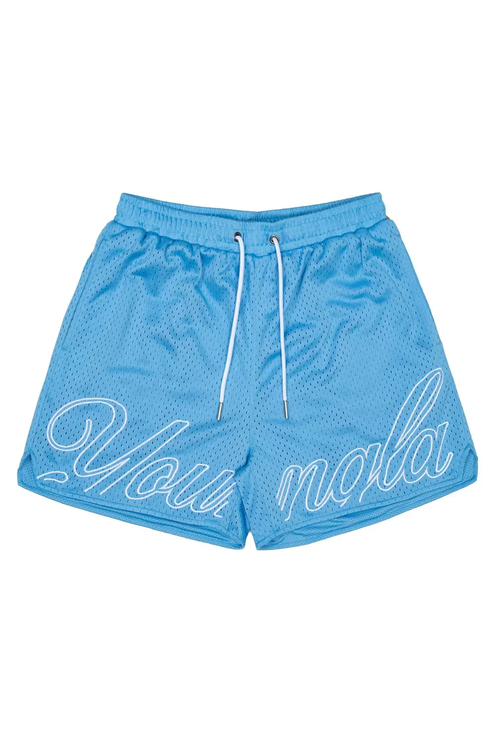 YOUNG LA Mesh Summer Shorts Men's Sports Fitness Leisure Beach Shorts Outdoor Running Training Quarters