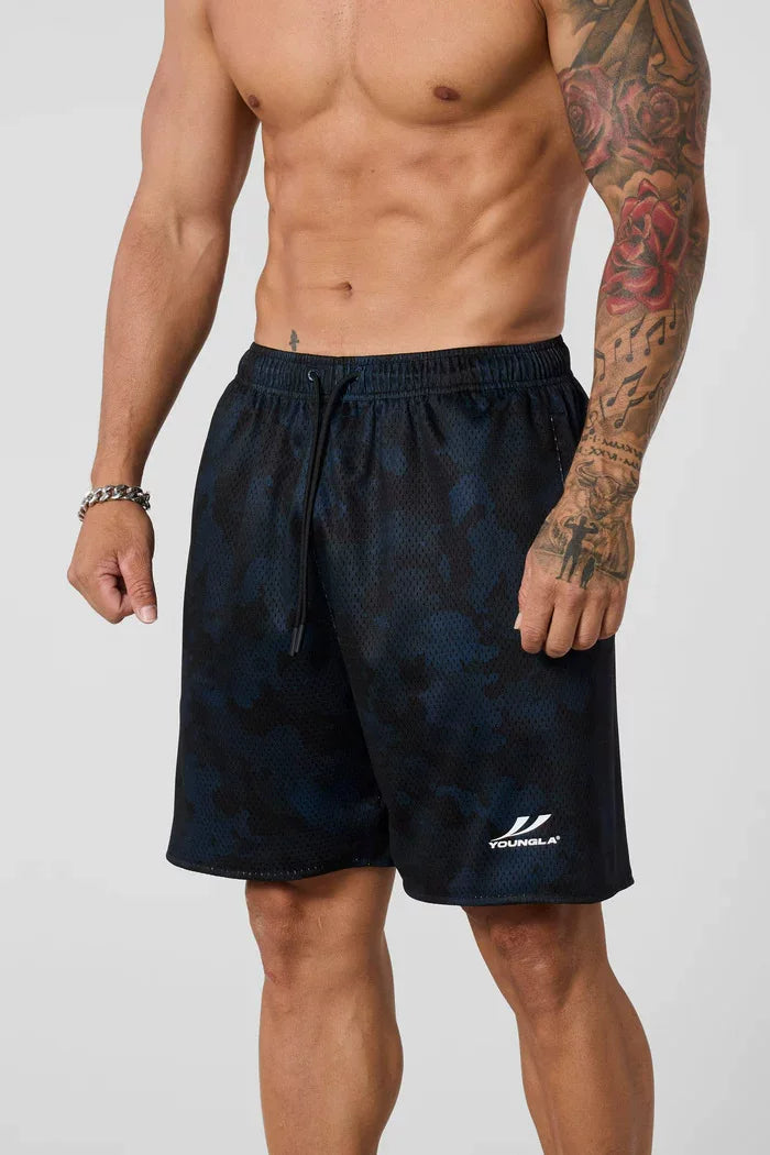 YOONGLA Summer New Men's 3D Full Print Shorts, Jogger Sports Fitness Quick Drying Breathable Training Beach Pants