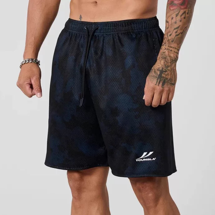 YOONGLA Summer New Men's 3D Full Print Shorts, Jogger Sports Fitness Quick Drying Breathable Training Beach Pants