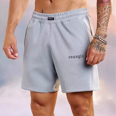 YOUNG LA American style new muscle fitness running straight shorts, summer casual trendy brand loose cross-border pants