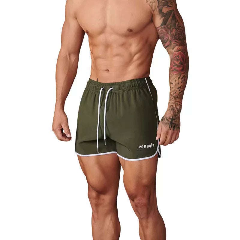 YOONGLA's new men's quick drying sports shorts, fitness three part thin, casual breathable marathon training pants