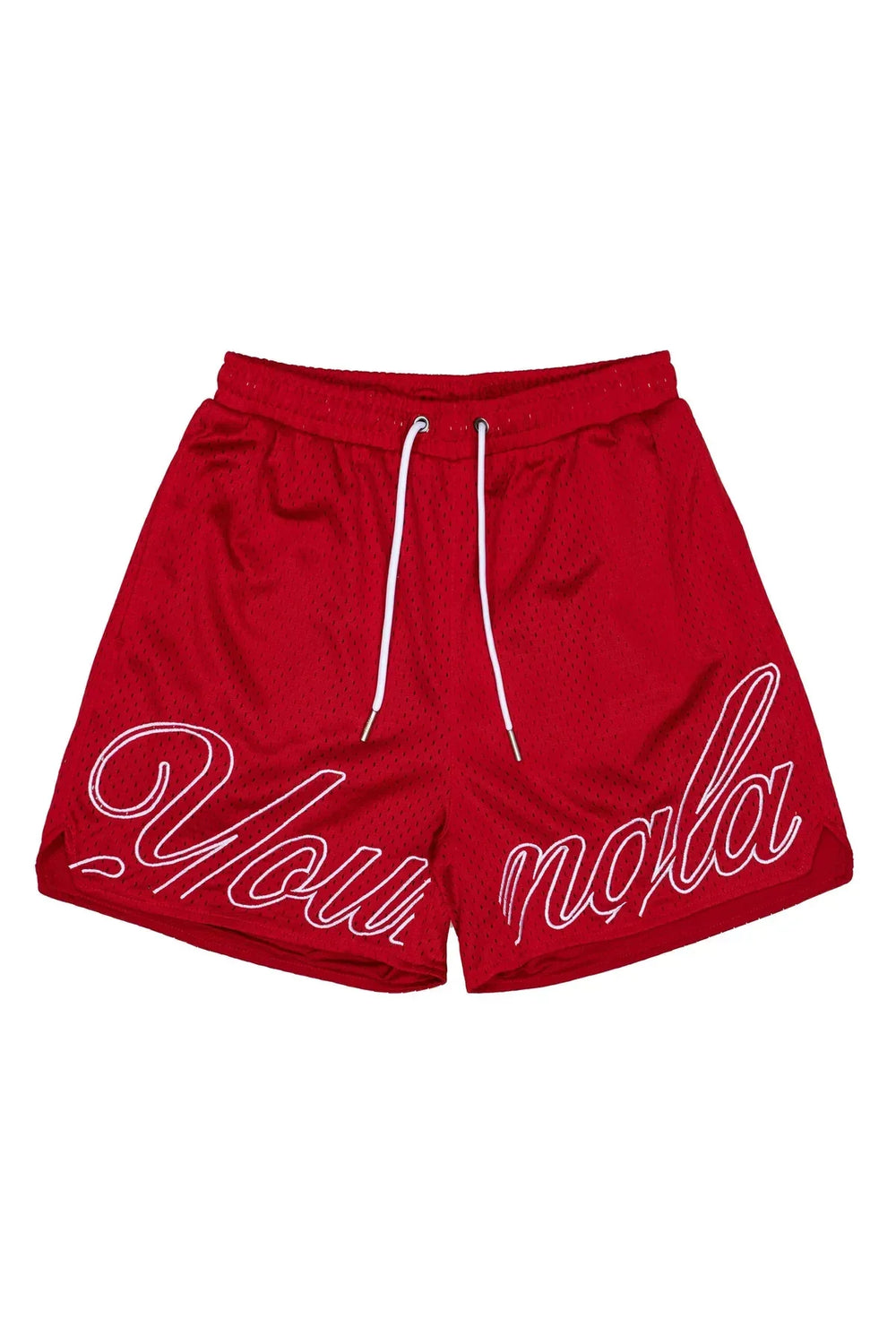 YOUNG LA Mesh Summer Shorts Men's Sports Fitness Leisure Beach Shorts Outdoor Running Training Quarters