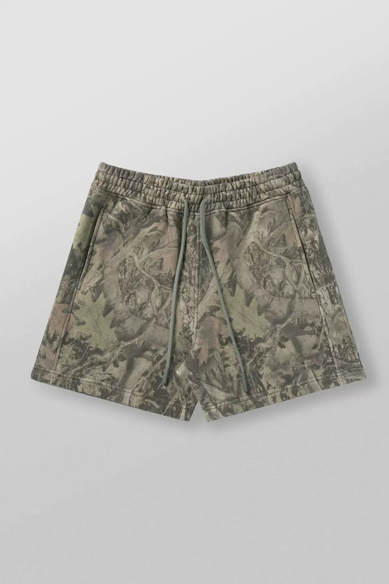 YOUNG LA American style withered leaf shorts men's casual camouflage summer retro letter loose fitness sports beach pants