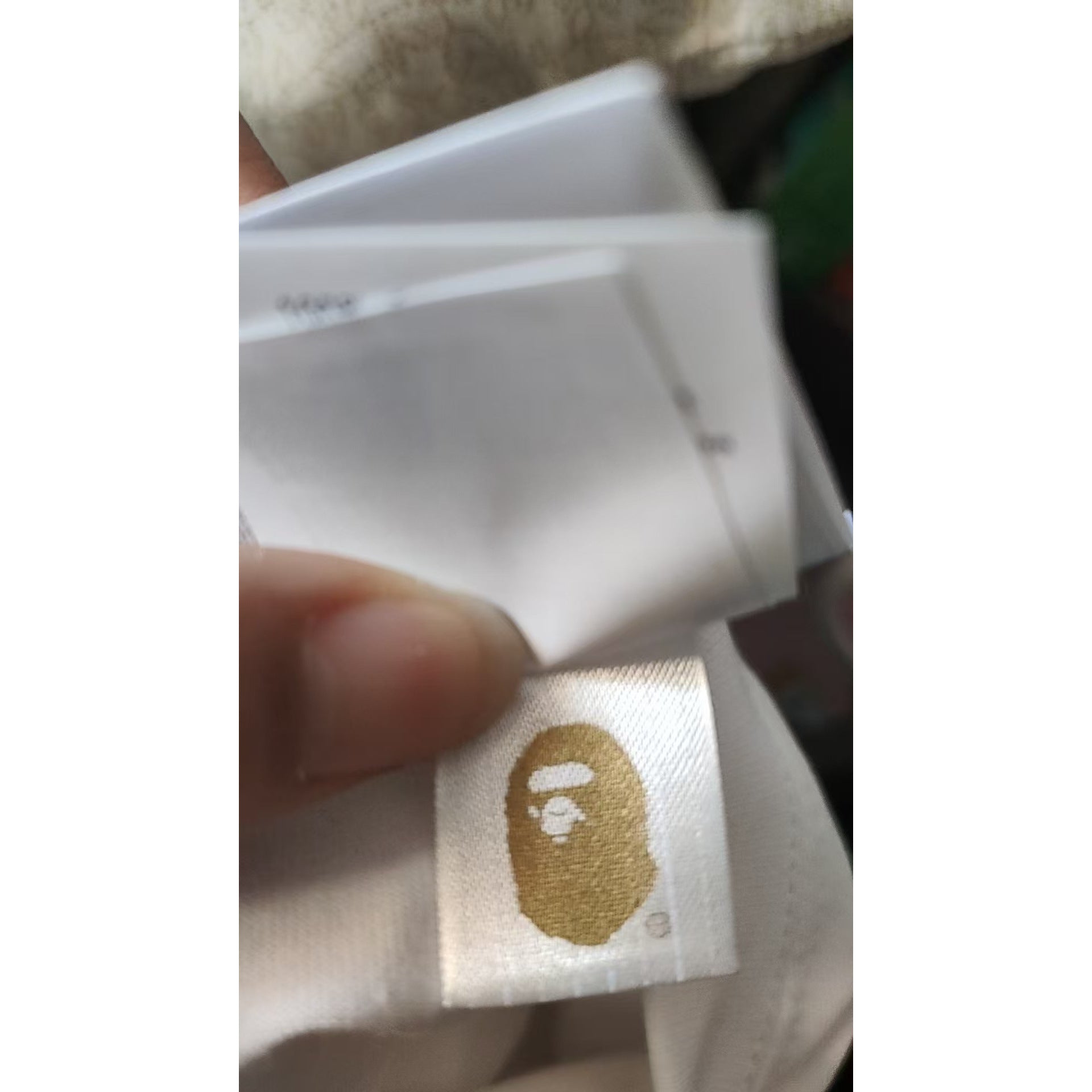 High version cross-border summer new trendy brand BAPE Little Ape Man letter seamless cylindrical 260G pure cotton short sleeved T-shirt (18)