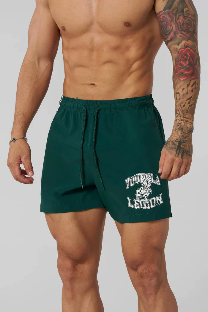 YOUANGL American new style summer men running fitness exercise shorts muscle sports gym casual pants