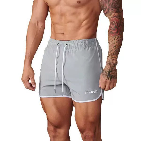 YOONGLA's new men's quick drying sports shorts, fitness three part thin, casual breathable marathon training pants