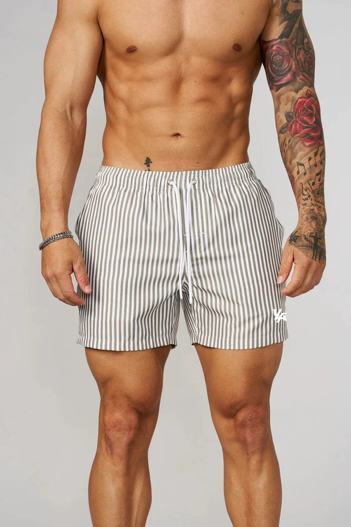 YONGLA American men's shorts for jogging, fitness, quick drying, breathable, casual beach shorts, 4-point shorts