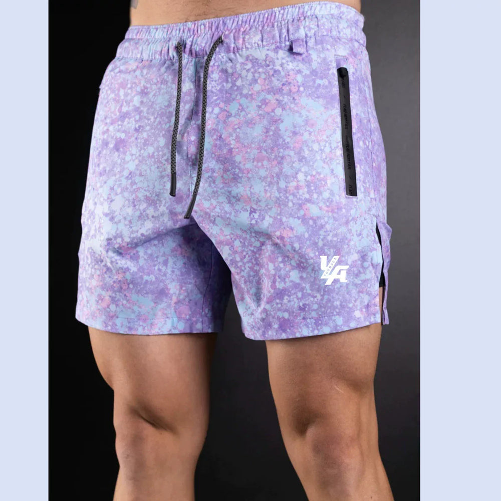 Youngla Summer Men's Sports Shorts Summer Outdoor Beach Shorts Knee High Running Speed Dry Fitness Shorts