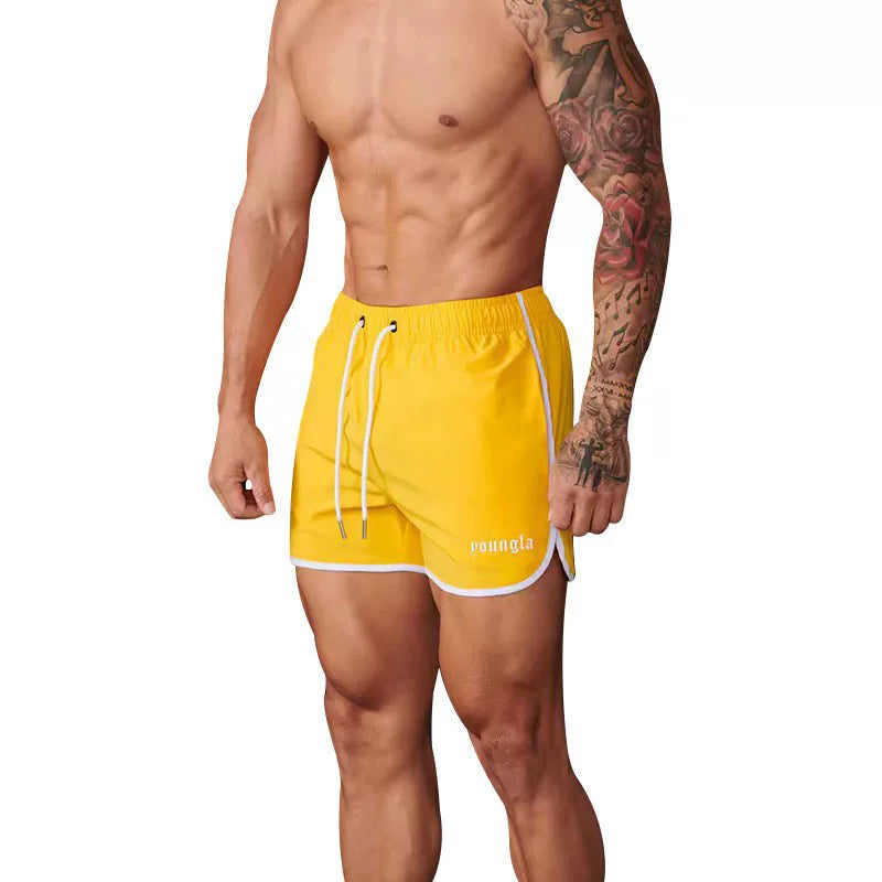 YOONGLA's new men's quick drying sports shorts, fitness three part thin, casual breathable marathon training pants