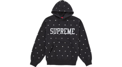 Supreme Stars Studded Hooded Sweatshirt Black
