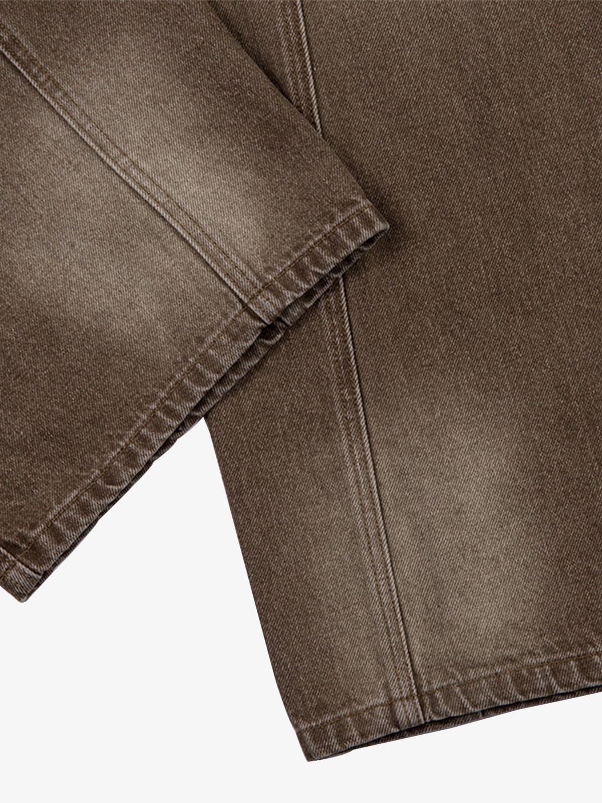 Vintage Washed Workwear Barrel Jeans - 2593