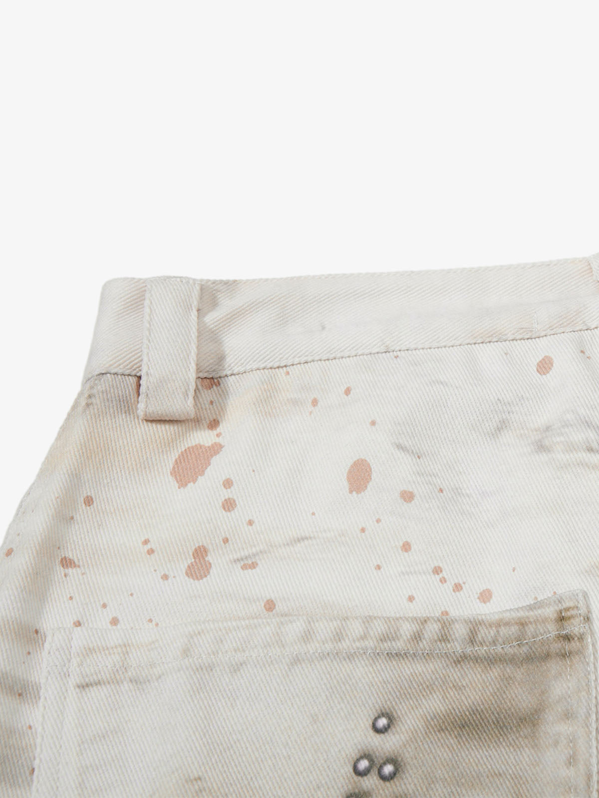 Wing Rivet Dirty Wash Jeans
