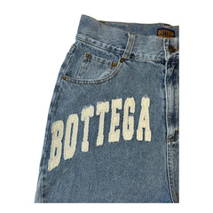 Bottega Desires Denim Shorts Blue