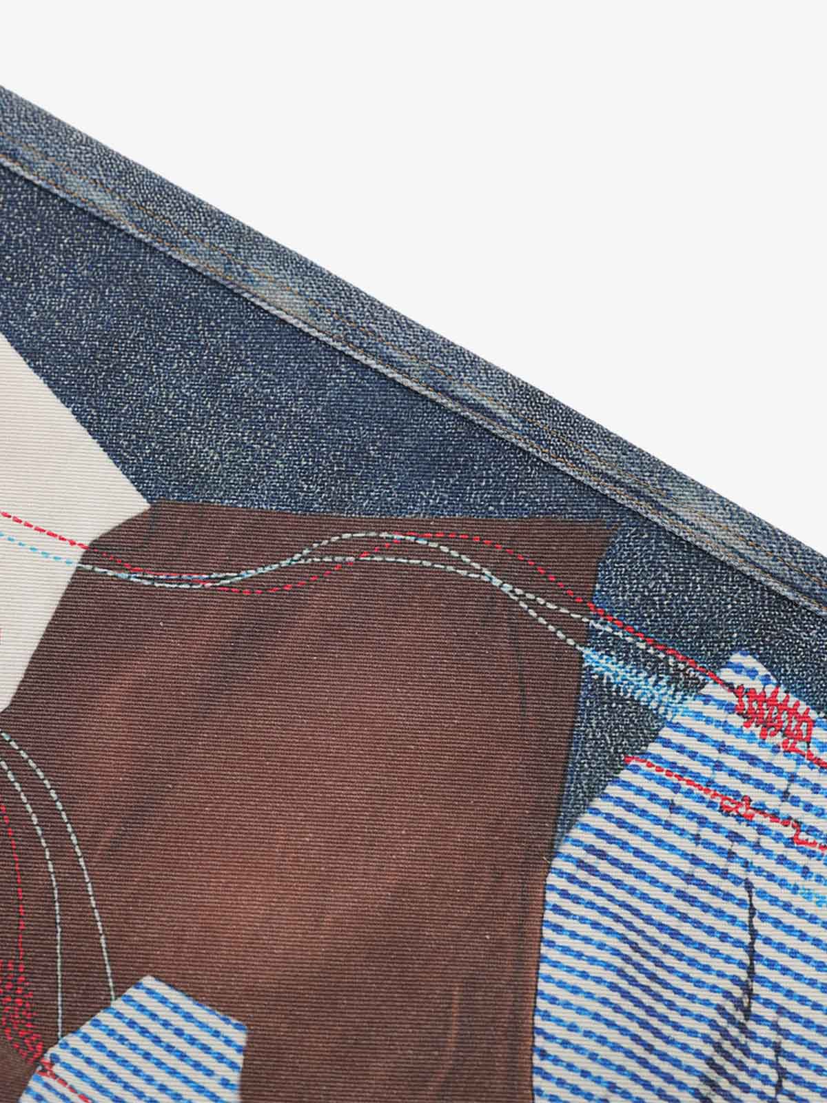Vintage 3D Appliqué Denim Jeans