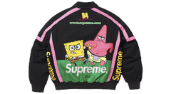 Supreme x SpongeBob SquarePants Jeff Hamilton Racing Jacket Black